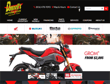 Tablet Screenshot of donnellsmotorcycles.com